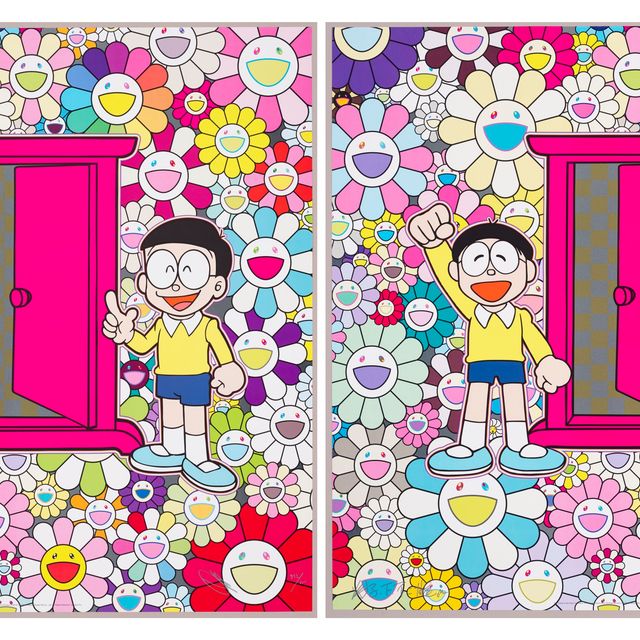 Takashi Murakami — Любая дверь (Dokodemo Door) в Поле цветов; и мы пришли на Поле цветов через любую дверь (Dokodemo Door)