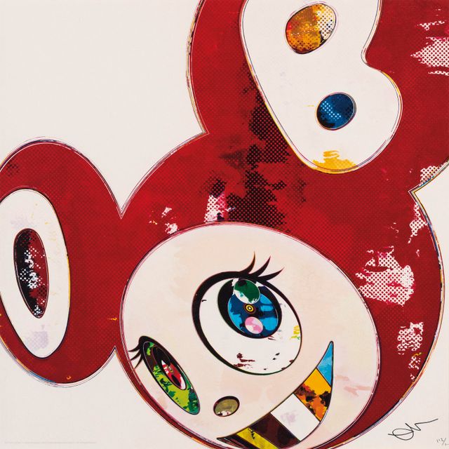 Takashi Murakami — И затем x 6 (Красный: Метод Superflat)
