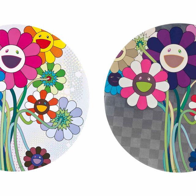 Takashi Murakami — Фиолетовые цветы в букете