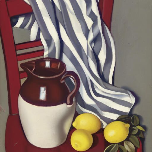 Tamara de Lempicka — Круше с цитрусами в шезлонге
