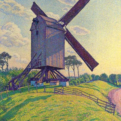 Theo van Rysselberghe — Мулен-дю-Кальф-а-Кнокке (Мулен-ан-Фландр)