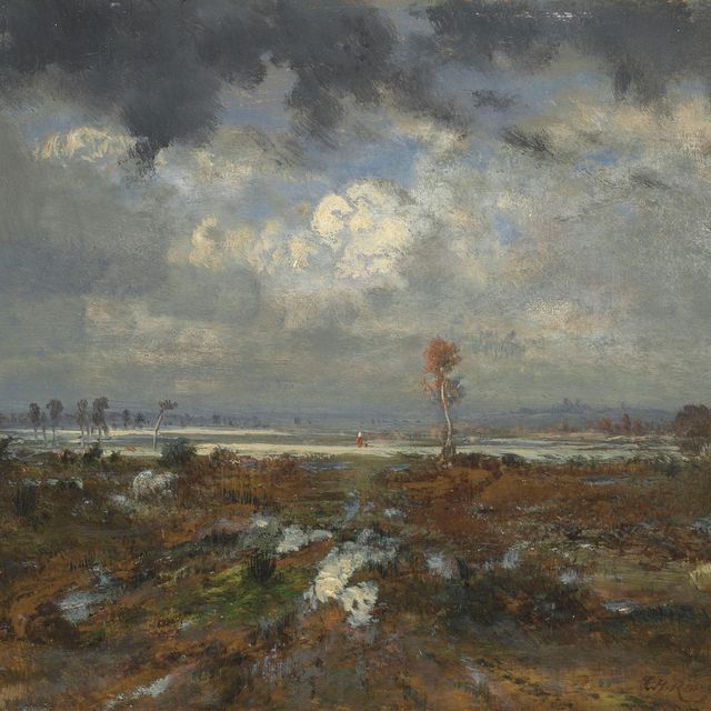 Theodore Rousseau — Улица на склонах Монмартра