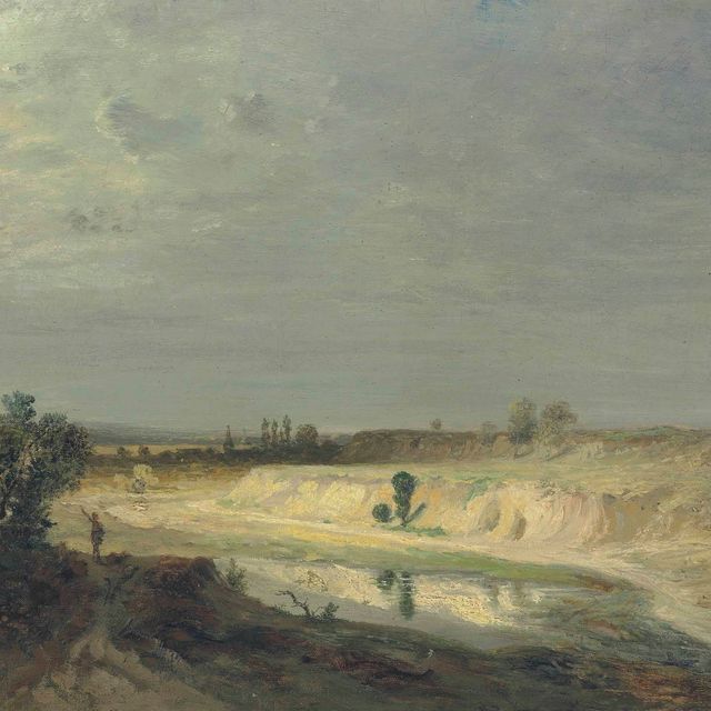Theodore Rousseau — Река в ущелье