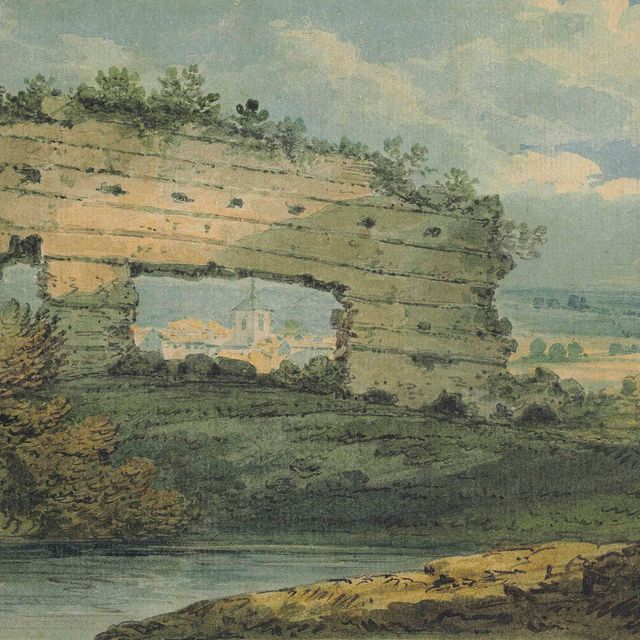 Thomas Girtin — Римская стена, Рокстер, Шропшир