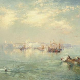 Thomas Moran — Гавань Вера-Крус, Мексика