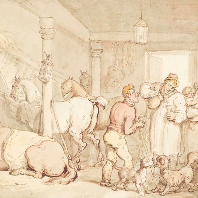 Thomas Rowlandson — Пьянка в конюшне