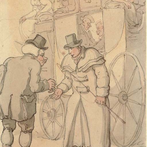Thomas Rowlandson — Я мог бы гораздо дешевле добраться на автобусе соперника