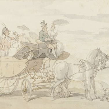 Thomas Rowlandson — Прогулка в ландо