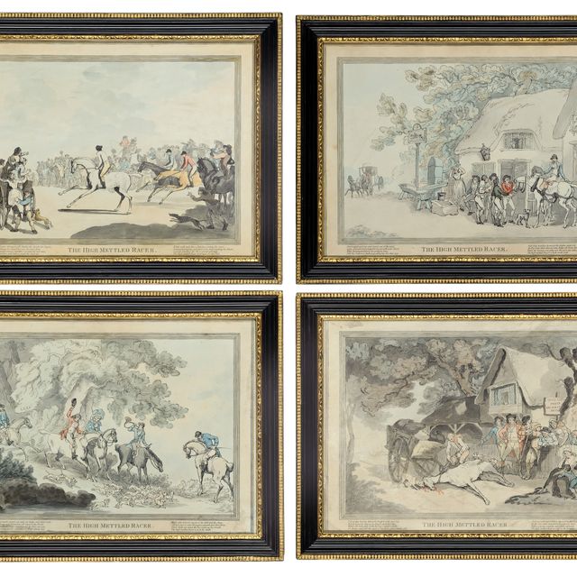 Thomas Rowlandson — Отважный скакун: Скаковая лошадь, Охотник, Почтовая лошадь и Ломовая лошадь