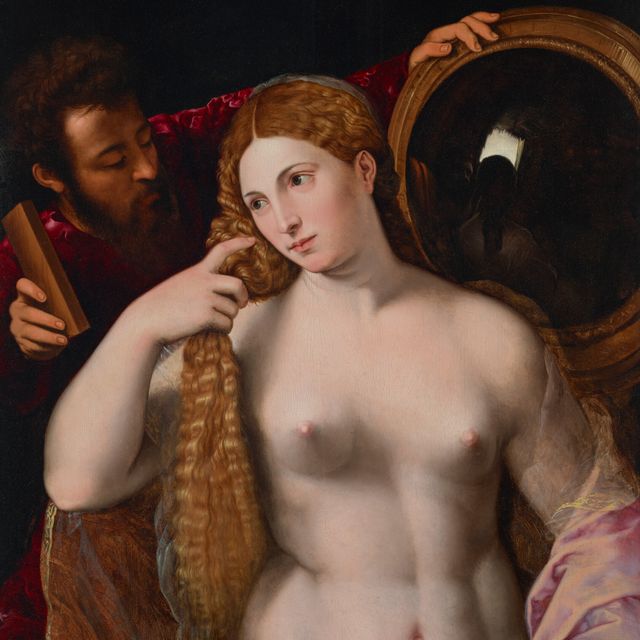 Titian — Дама с зеркалом