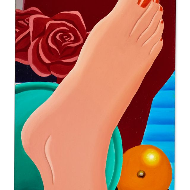 Tom Wesselmann — Кабинет для спальни из плексигласа с ножкой и драпировкой