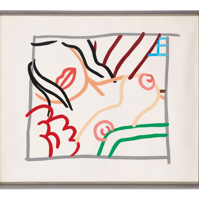 Tom Wesselmann — Каракули Брюнетки в спальне