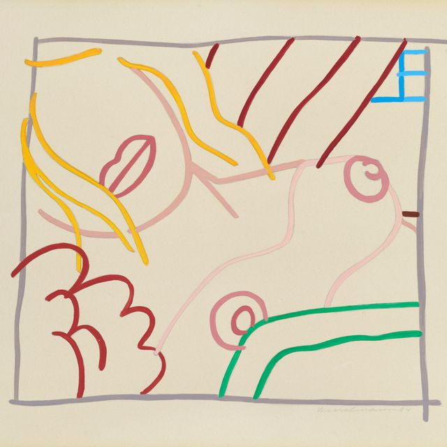 Tom Wesselmann — Кабинет для спальни с светлыми каракулями