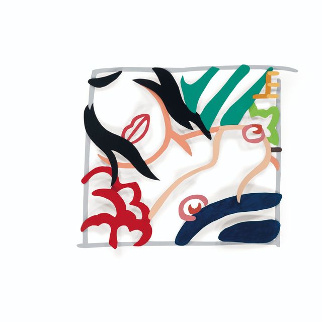 Tom Wesselmann — Макет для спальни Брюнетки в каракулевом исполнении (3-D)