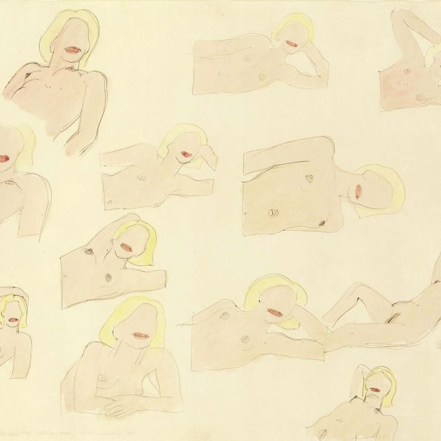 Tom Wesselmann — Этюд для фильма "Великая американская обнаженная" №57 (обнаженная Уитни)