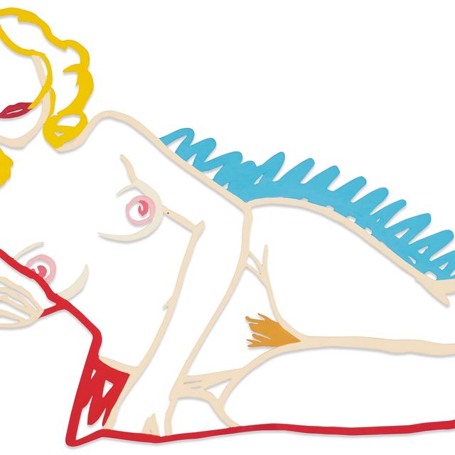 Tom Wesselmann — Розмари, лежащая на локте (рисунок Edition Steel)