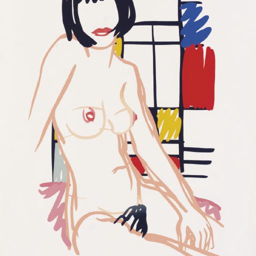 Tom Wesselmann — Моника сидит с Мондрайном