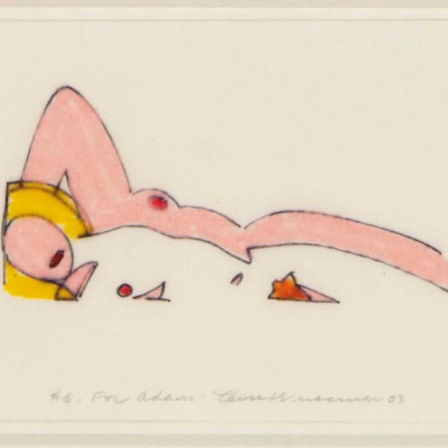 Tom Wesselmann — Этюд для обнаженной натуры на закате с абстрактной живописью