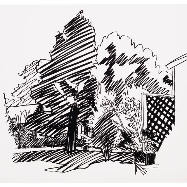 Tom Wesselmann — Задний двор Джинни, Ист-Хэмптон
