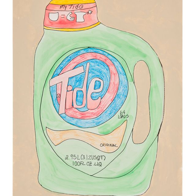 Tschabalala Self — Чистый дом 1 Бутылка Tide зеленого цвета