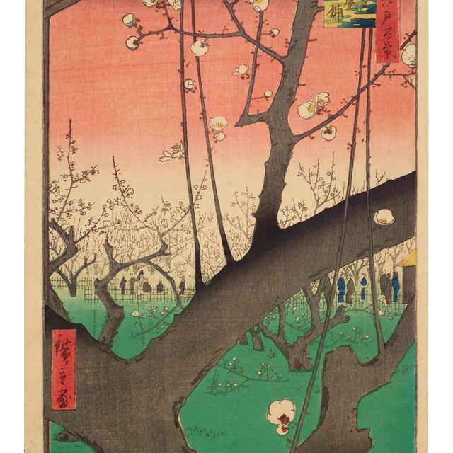 Utagawa Hiroshige — Камэйдо уме ясики (Сливовое поместье, Камэйдо)