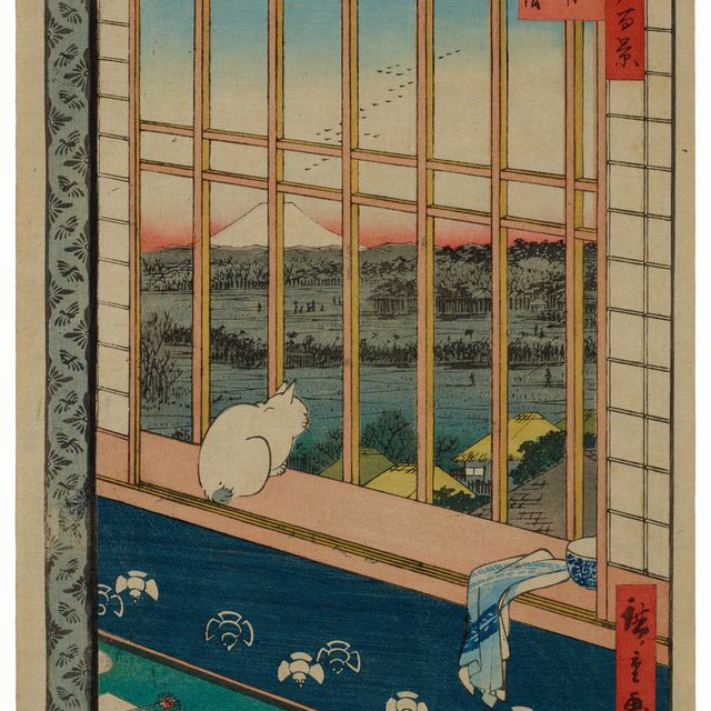 Utagawa Hiroshige — Режим Асакуса танбо Ториномати (рисовые поля Асакуса и фестиваль Ториномати)