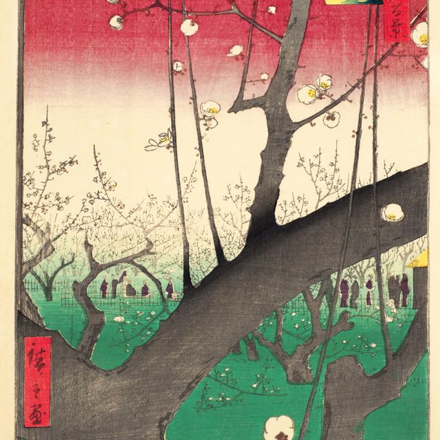 Utagawa Hiroshige — Камэйдо уме ясики (Сливовый сад, Камэйдо)