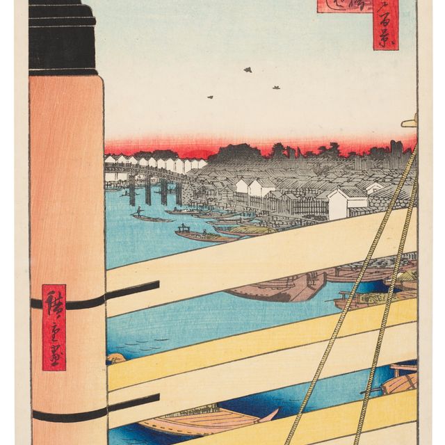 Utagawa Hiroshige — Нихонбаси Эдобаси (мосты Нихон и Эдо)