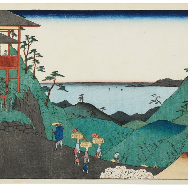 Utagawa Hiroshige — Гора Киедзуми в провинции Ава