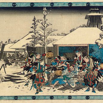 Utagawa Hiroshige — Чушингура (Сокровищница верных слуг)