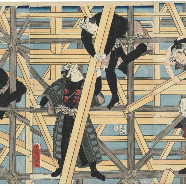 Utagawa Kunisada — РЕМЕСЛЕННИКИ: ОДИН ИЗ ЧЕТЫРЕХ СОЦИАЛЬНЫХ КЛАССОВ