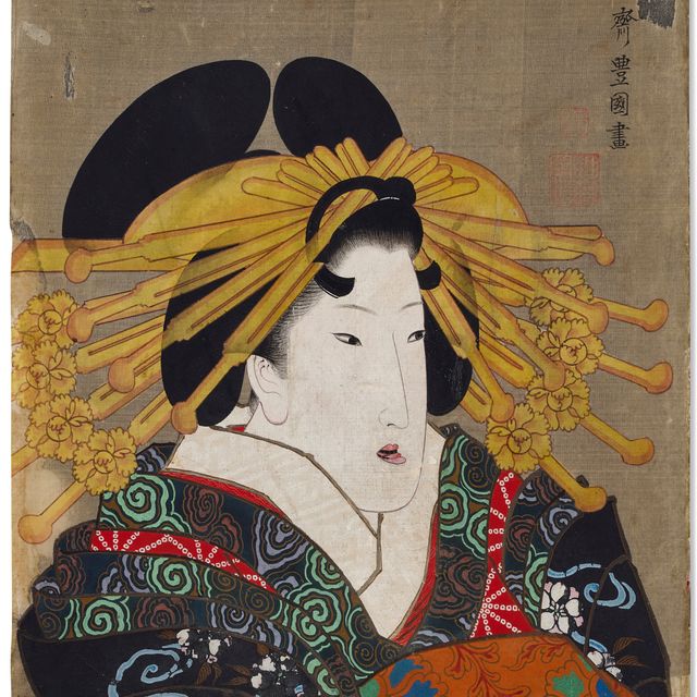 Utagawa Kunisada — Портрет куртизанки