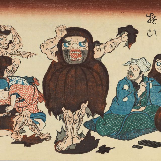 Utagawa Kuniyoshi — Рюко Дарума асоби (Модные игры про Даруму)