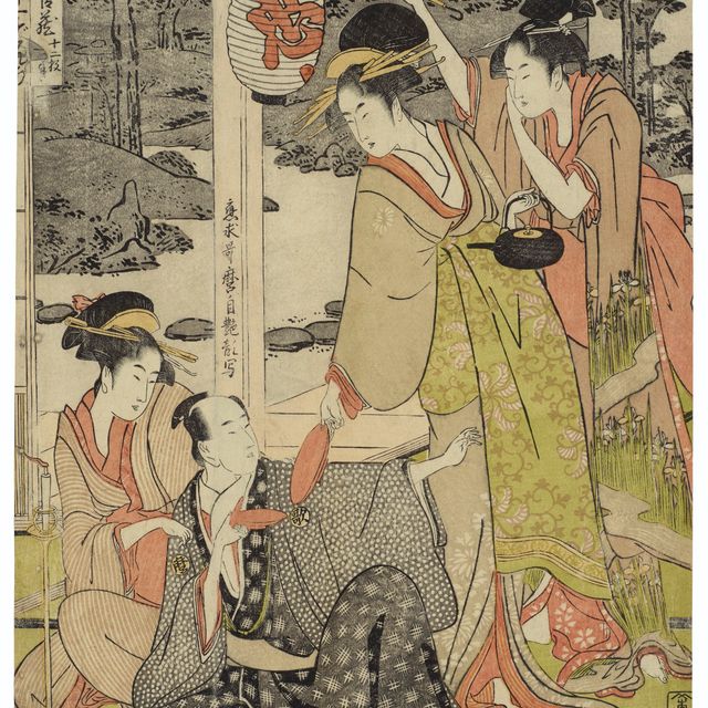 Utamaro Kitagawa — Акт XI, красавицы и Утамаро