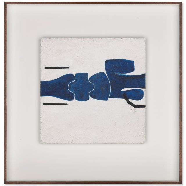 Victor Pasmore — Без названия (синее движение)