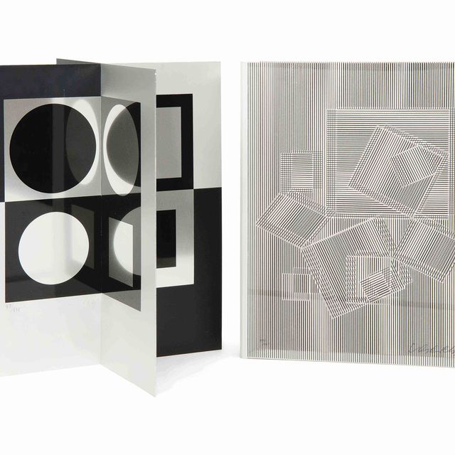 Victor Vasarely — Рене Декарт, "Рассуждения о методе", "Труды Эсселье", 1969