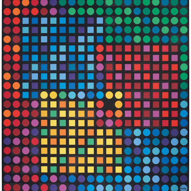 Victor Vasarely — Орион Нуар Отрицательный
