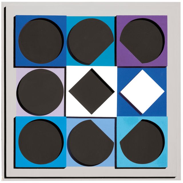 Victor Vasarely — Черный топаз - Негатив