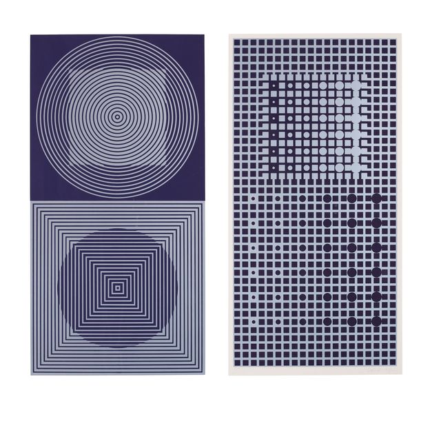 Victor Vasarely — Созвездия : два отпечатка