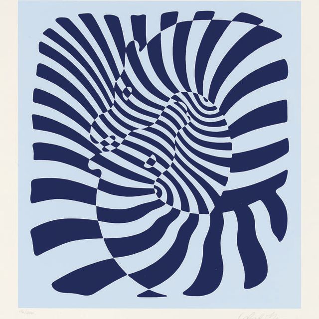 Victor Vasarely — ГОЛУБЫЕ ЗЕБРЫ