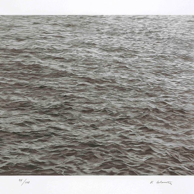 Vija Celmins — Океан с крестом №1