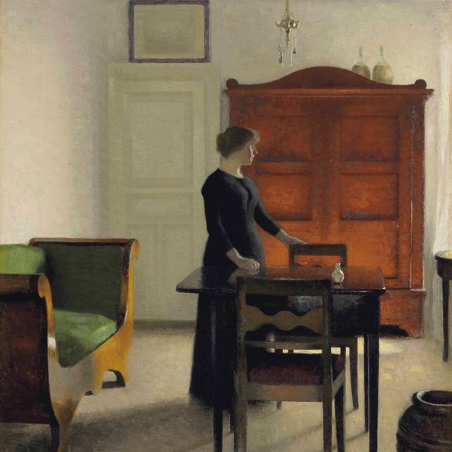Vilhelm Hammershøi — Ида в интерьере