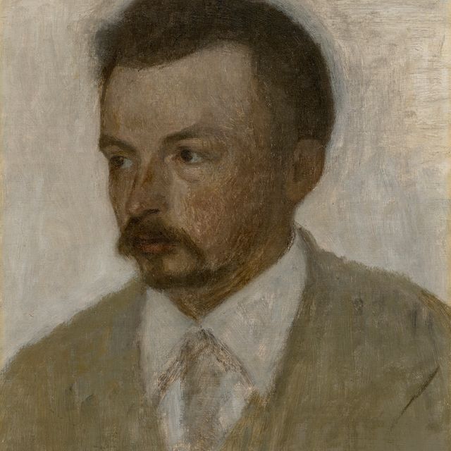 Vilhelm Hammershøi — Selv-portræt (автопортрет)