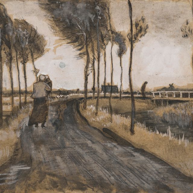 Vincent van Gogh — Ландшап встретился с Лопенде Вроу