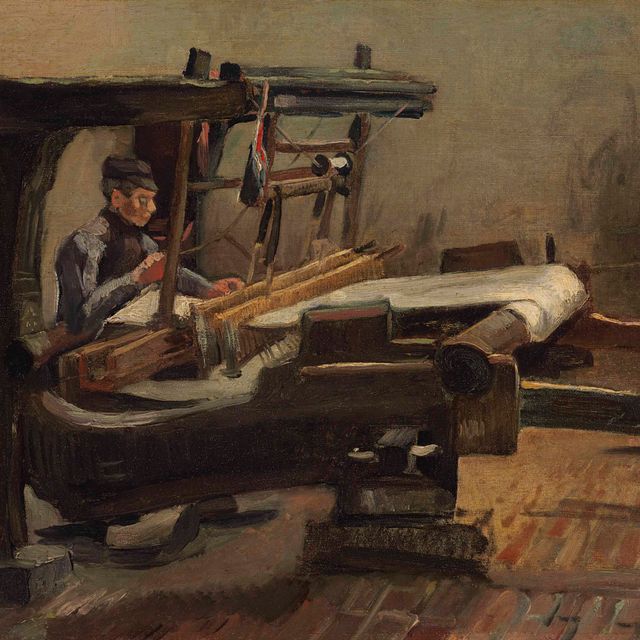 Vincent van Gogh — Вевер наар рехтс гекерд (Ткач, стоящий справа)