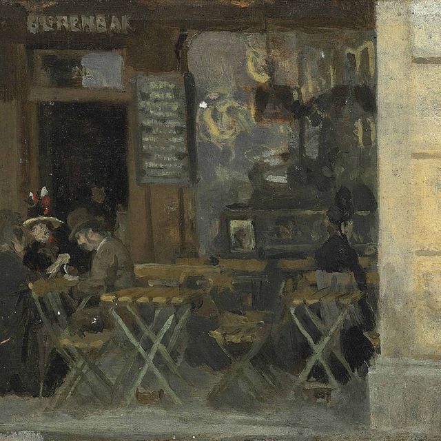 Walter Richard Sickert — Кафе в Дьеппе