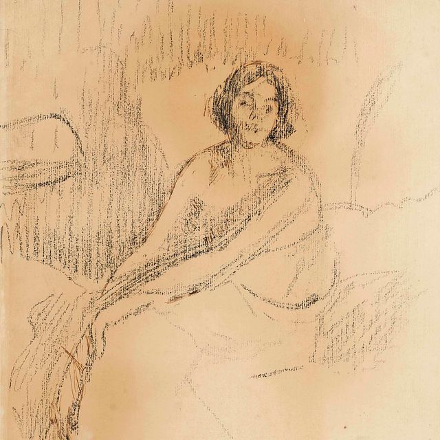 Walter Richard Sickert — Этюд женщины, сидящей на кровати
