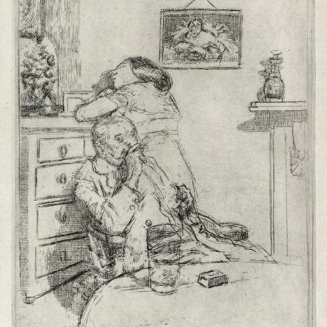 Walter Richard Sickert — Скука [Средняя тарелка] (Bromberg 156)