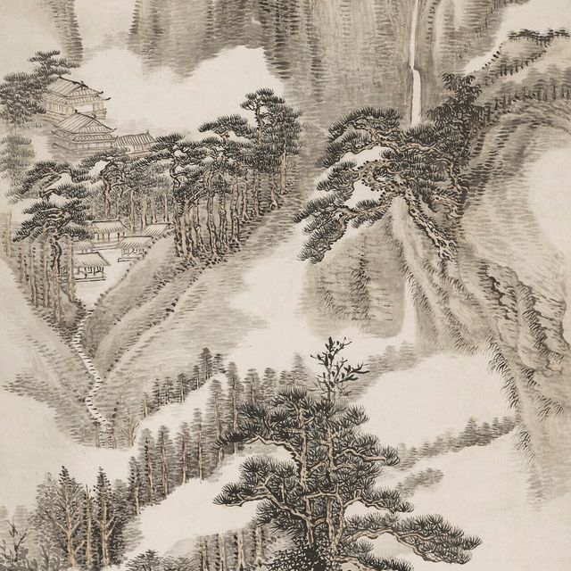 Wang Hui — Пейзаж в стиле Цзян Шэня