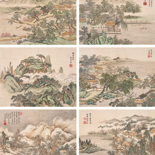 Wang Hui — Пейзажи по мотивам древних мастеров